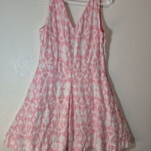 GAP Pink and White Patterned Kids Dress